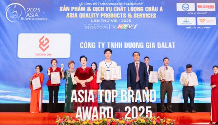 Thương Hiệu Trà Thông Đỏ của công ty Dương Gia Dalat đạt chứng nhận Sản phẩm Dịch vụ Chất lượng Châu Á 2025