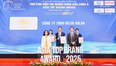 Yến sào Helen Solar vinh dự nhận giải thưởng Top 10 Thương hiệu Tín nhiệm Hàng đầu Châu Á 2025
