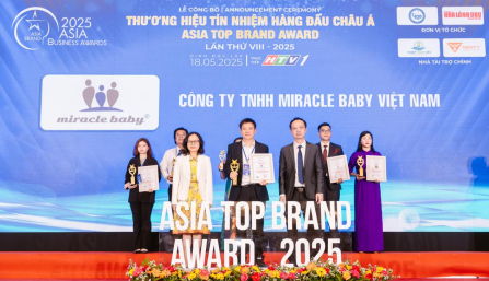Miracle Baby Việt Nam Tham dự Lễ công bố Thương Hiệu Tín nhiệm Hàng đầu Châu Á
