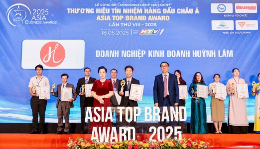 Muối ớt sấy Huỳnh Lâm được vinh danh Top 50 Thương Hiệu Tín Nhiệm Hàng Đầu Châu Á