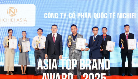 Nichiei Asia vinh dự đạt Top 10 Thương hiệu Tín nhiệm Hàng đầu Châu Á năm 2025