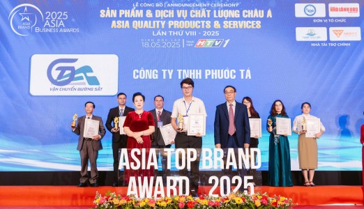 Công ty TNHH Phước Tá đón nhận giải thưởng Sản phẩm - Dịch vụ chất lượng Châu Á 2025