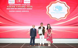SUPER CARGO SERVICE được vinh danh tại giải thưởng quốc tế Diễn đàn Kinh tế ASEAN 20025