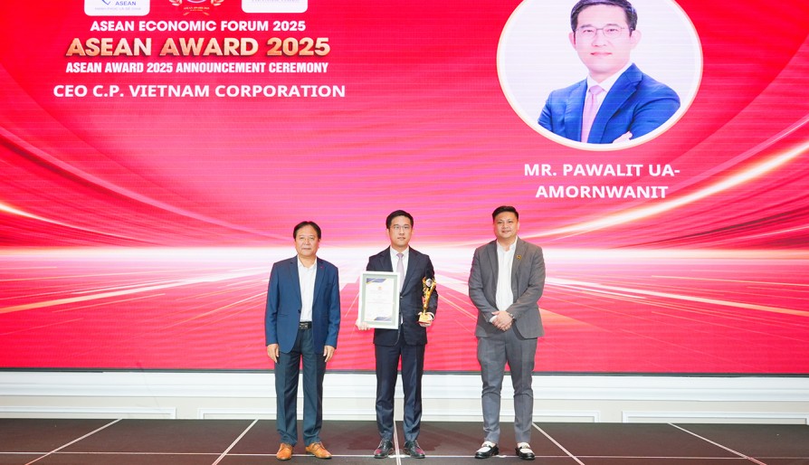 Asean Award 2025: Tầm nhìn nhà lãnh đạo tiên phong tạo lập giá trị bền vững cùng C.P. Việt Nam