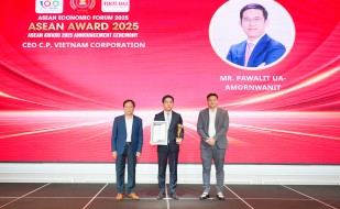 Asean Award 2025: Tầm nhìn nhà lãnh đạo tiên phong tạo lập giá trị bền vững cùng C.P. Việt Nam