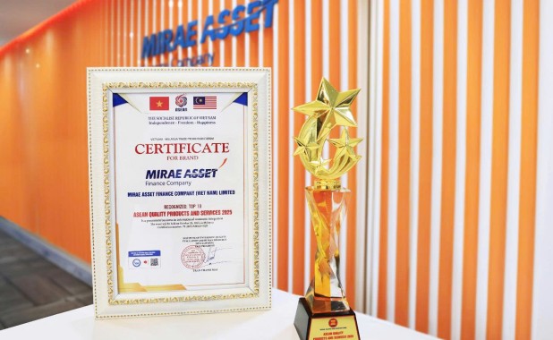 MIRAE ASSET FINANCE COMPANY (VIETNAM) VINH DỰ NHẬN GIẢI THƯỞNG TOP 10 SẢN PHẨM – DỊCH VỤ CHẤT LƯỢNG ASEAN 2025