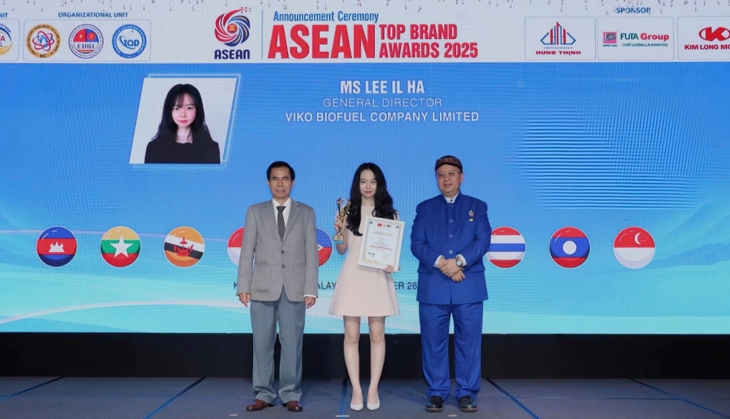 Viko Biofuel lập cú đúp danh giá tại Asean 2025: Khẳng định vị thế sản phẩm xanh và tài năng lãnh đạo