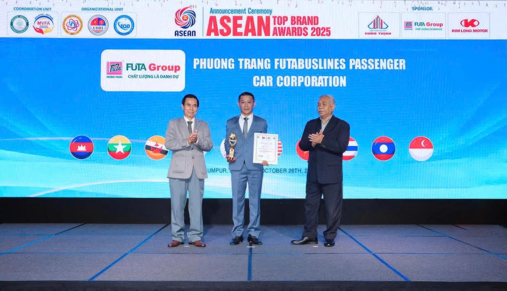 FUTA GROUP &amp; KIM LONG MOTOR ĐƯỢC VINH DANH  TẠI LỄ CÔNG BỐ THƯƠNG HIỆU UY TÍN HÀNG ĐẦU ASEAN 2025
