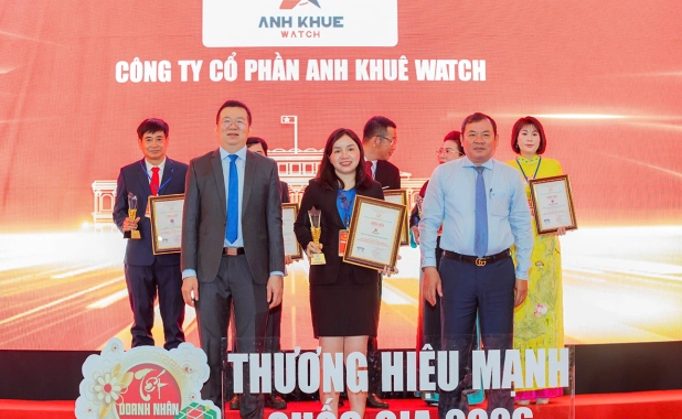 Anh Khuê Watch Vinh Dự Đạt Thương Hiệu Mạnh Quốc Gia 2026 Và Hành Trình Hơn 25 Năm Kiến Tạo Giá Trị Bền Vững