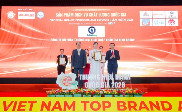 Gia Định Group Khẳng Định Vị Thế Doanh Nghiệp Đa Ngành Bằng 3 Giải Thưởng Danh Giá Tại Thương Hiệu Mạnh Quốc Gia 2026
