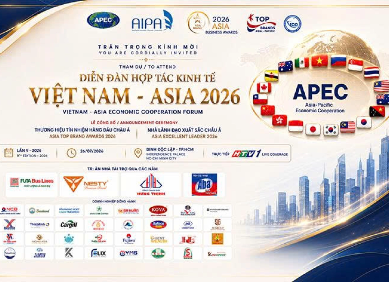Lễ công bố “Thương Hiệu Tín Nhiệm Hàng Đầu Châu Á 2026” tại Dinh Độc Lập