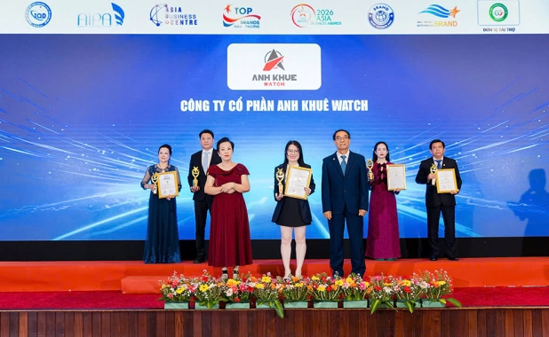 Anh Khuê Watch Vinh Dự Đạt Top Thương Hiệu Tín Nhiệm Hàng Đầu Châu Á 2026 Và Hành Trình Hơn 27 Năm Kiến Tạo Giá Trị Bền Vững