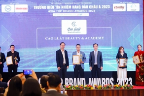 Cao Luật Beauty Academy vinh dự nhận giải thưởng Thương Hiệu Tín Nhiệm Hàng Đầu Châu Á - Asia Top Brand Award 2023