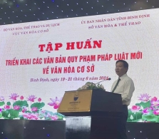 Tập huấn triển khai văn bản quy phạm pháp luật mới về văn hóa cơ sở