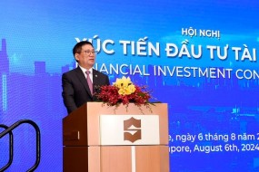 Bộ trưởng Hồ Đức Phớc giới thiệu tiềm năng thị trường chứng khoán Việt tại Singapore