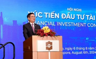 Bộ trưởng Hồ Đức Phớc giới thiệu tiềm năng thị trường chứng khoán Việt tại Singapore