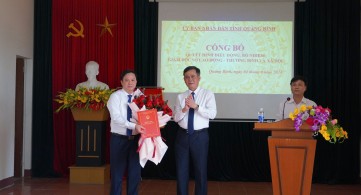 Điều động, bổ nhiệm Chủ tịch Liên đoàn Lao động Quảng Bình làm Giám đốc Sở LĐ-TB-XH