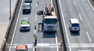 Khuyến cáo xe chạy qua làn trái cầu Long Thành để giảm ùn ứ