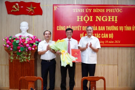 Chỉ định 3 cán bộ tham gia Ban Chấp hành Đảng bộ tỉnh Bình Phước