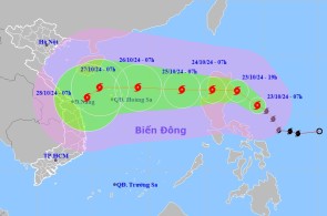 Bão Trà Mi tăng một cấp