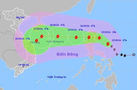 Bão Trà Mi tăng một cấp