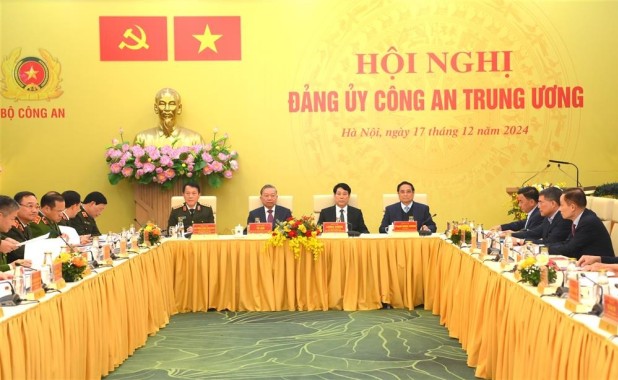 Tổng Bí thư, Chủ tịch nước, Thủ tướng dự Hội nghị Đảng ủy Công an Trung ương 2024
