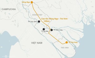 Đồng Tháp đề xuất sớm đầu tư cao tốc Hồng Ngự - Trà Vinh