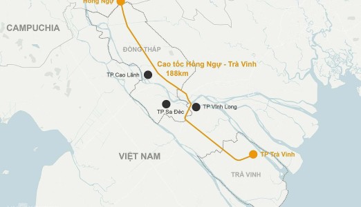 Đồng Tháp đề xuất sớm đầu tư cao tốc Hồng Ngự - Trà Vinh