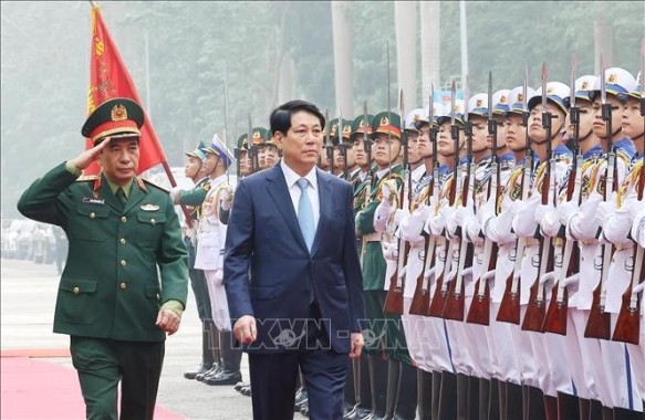 Chủ tịch nước Lương Cường dự, chỉ đạo Hội nghị Quân chính toàn quân năm 2024