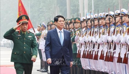 Chủ tịch nước Lương Cường dự, chỉ đạo Hội nghị Quân chính toàn quân năm 2024