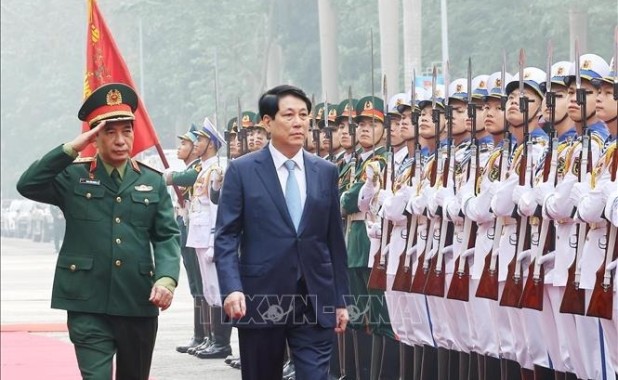 Chủ tịch nước Lương Cường dự, chỉ đạo Hội nghị Quân chính toàn quân năm 2024
