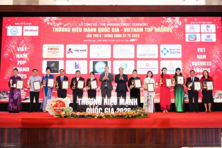 Công ty TNHH Orient Wealth được bình chọn Top 12 Thương Hiệu Mạnh Quốc Gia 2025