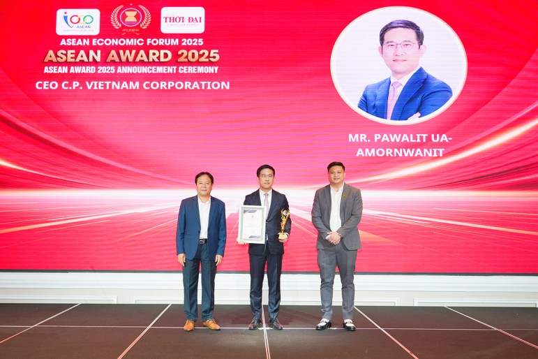 Asean Award 2025: Tầm nhìn nhà lãnh đạo tiên phong tạo lập giá trị bền vững cùng C.P. Việt Nam