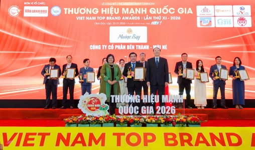 Mũi Né Bay Resort được vinh danh Top 50 Thương Hiệu Chuyển Đổi Xanh Bền Vững tại Thương Hiệu Mạnh Quốc Gia 2026