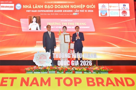 Chủ Tịch Trương Thị Thu Trang được trao Danh Hiệu “Nhà Lãnh Đạo Doanh Nghiệp Giỏi”