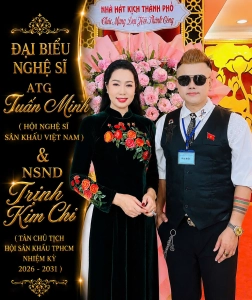 Ảo thuật gia Tuấn Minh vinh dự lần thứ hai là Đại biểu tham dự Đại hội Hội Nghệ sĩ Sân khấu TP.HCM nhiệm kỳ 2026 – 2031