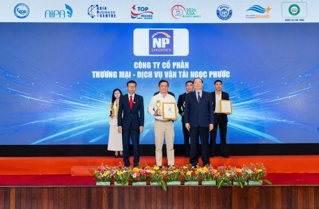 Ngọc Phước Logistics được xướng danh tại Top 10 Thương hiệu tín nhiệm hàng đầu Châu Á