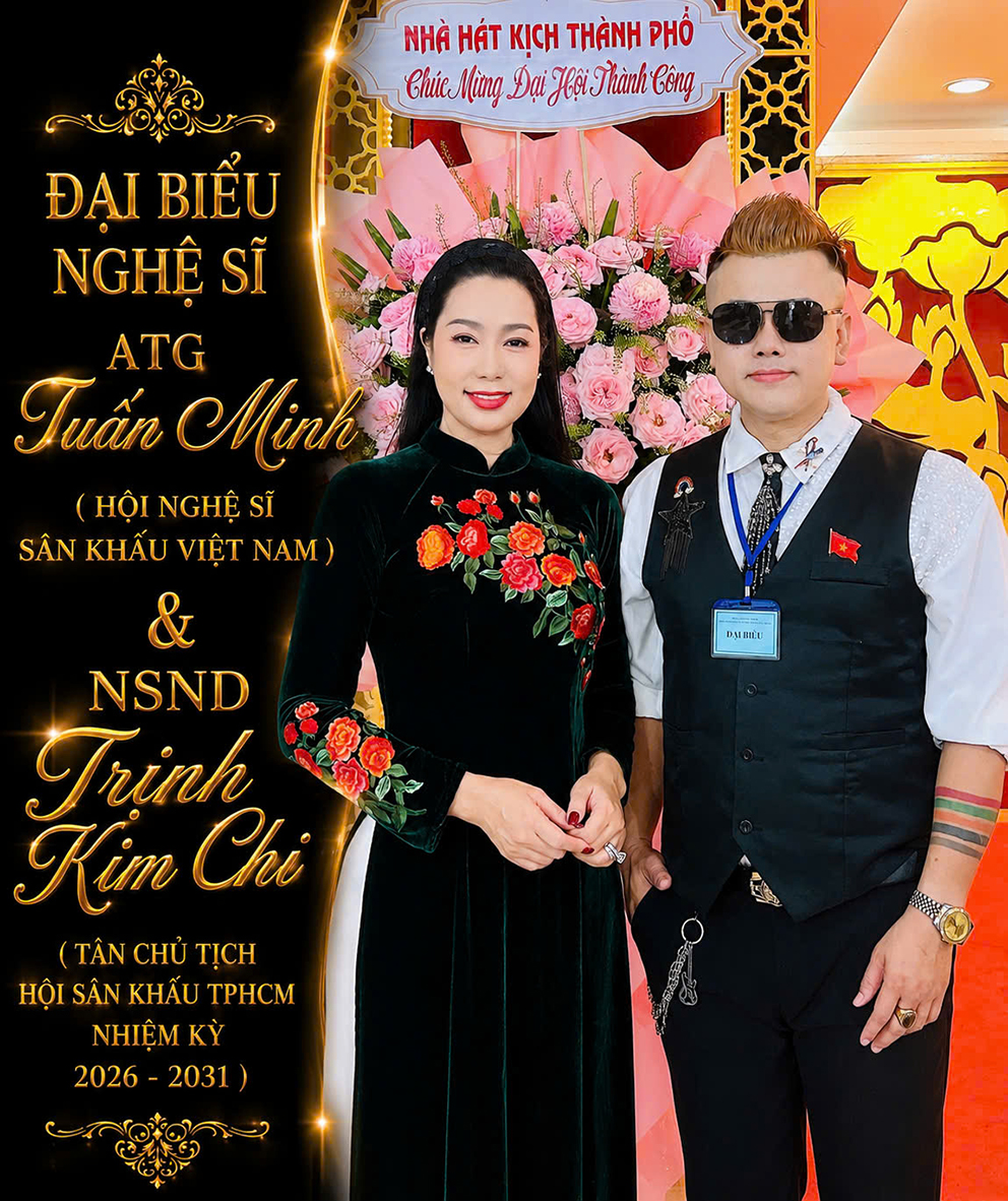 Ảo thuật gia Tuấn Minh vinh dự lần thứ hai là Đại biểu tham dự Đại hội Hội Nghệ sĩ Sân khấu TP.HCM nhiệm kỳ 2026 – 2031